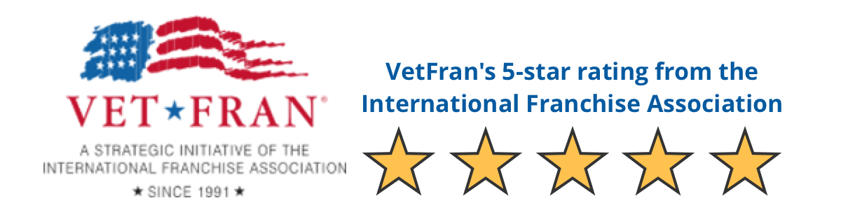 VetFran's 5-star rating from the<br />
International Franchise Association